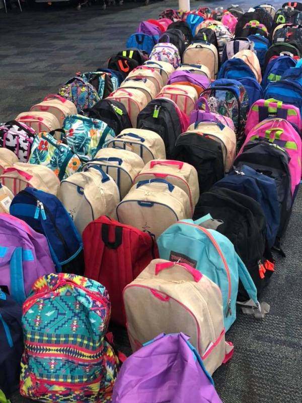 175 backpacks!